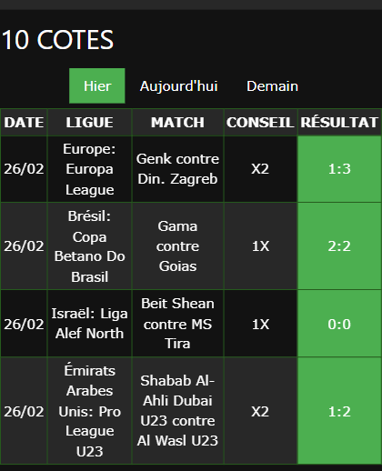 bulletins de paris gagnants